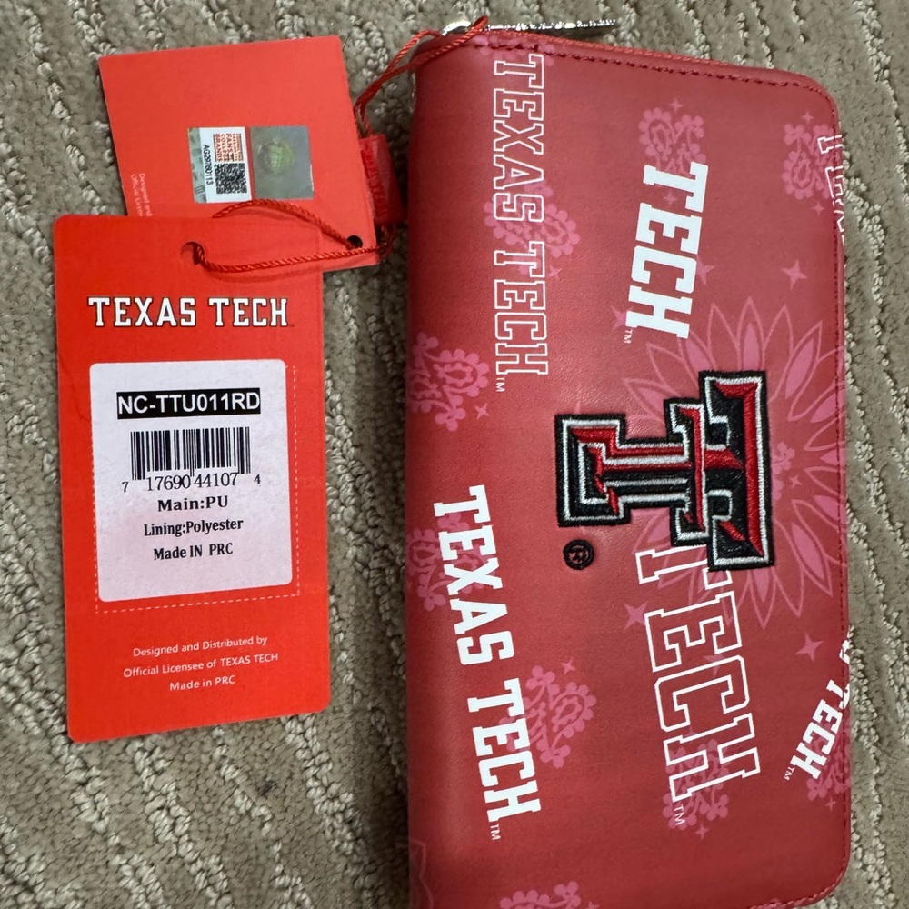 NWT Red Clutch Wristlet